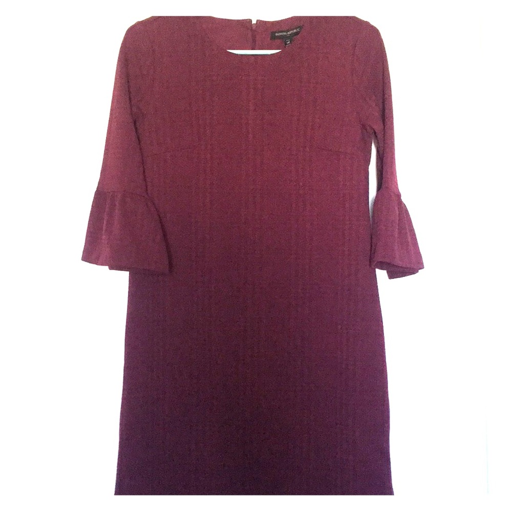 NWT Banana Republic Burgundy dress Petite Small